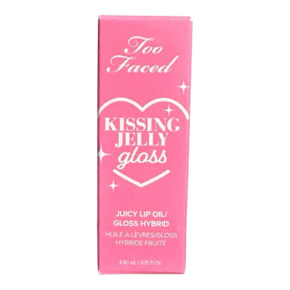 Too Faced Kissing Jelly Gloss Juicy Lip Oil/Gloss Hybrid Bubblegum New - Picture 1 of 3